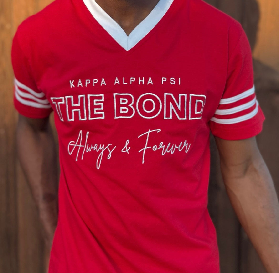 This Kappa Alpha Psi T-Shirt features stunning embroidery on a red and white colorway, making it a perfect addition to any Nupes wardrobe. The shirt is made of high-quality materials, ensuring its durability and longevity. It is designed with a classic cut that offers both comfort and style.