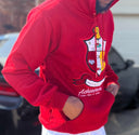 Introducing the Kappa Alpha Psi "Shield" hoodie, a stylish and comfortable addition to any wardrobe. Showcasing the iconic shield logo of the historic fraternity, this hoodie is perfect for any Kappa Alpha Psi member .  Crafted from high-quality materials, this hoodie is designed to withstand the test of time. With a classic design and comfortable fit, it is the perfect choice for any casual occasion. Ideal for men, this hoodie is a must-have for any fashion-conscious individual looking to make a statement.