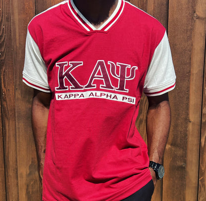 Kappa Alpha Psi T Shirt Crimson & Cream