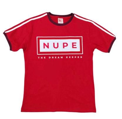 Kappa Alpha Psi Embroidery  “NUPE” T Shirt - Red/ Wht