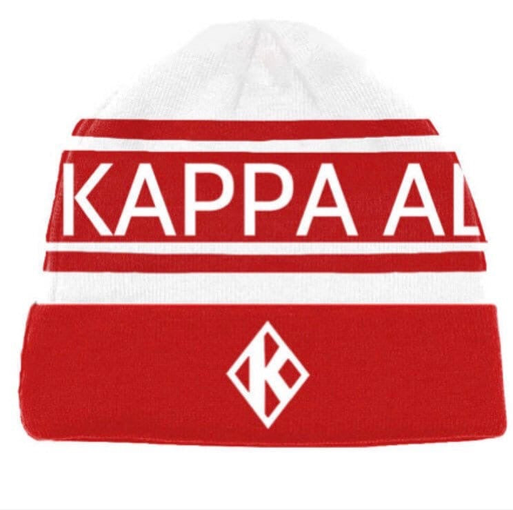 Keep Warm And Stylish With a High Quality Knitted Kappa Alpha Psi Embroidered Beanie from Nupe Kave. Big Greek Lettered Embroidered Fisherman Beanie / Cap. The perfect Head Gear to Keep You Styling and Warm.