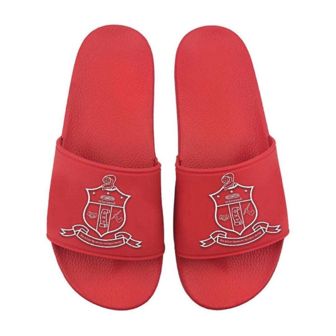 Check out our new KAPPA ALPHA PSI GREEK SLIDES. Treat your feet to these fun and stylish Kappa Alpha Psi footwear collection. Represent the coolest frat with these stylish, fashionable and comfortable slide / sandals. These slides are made with a sturdy sole and are meant to last. Awesome for a casual day, use on the beach, pool, gym and or Just Relaxing at home. You may wish to purchase a size larger than your normal size to maximize your comfort.