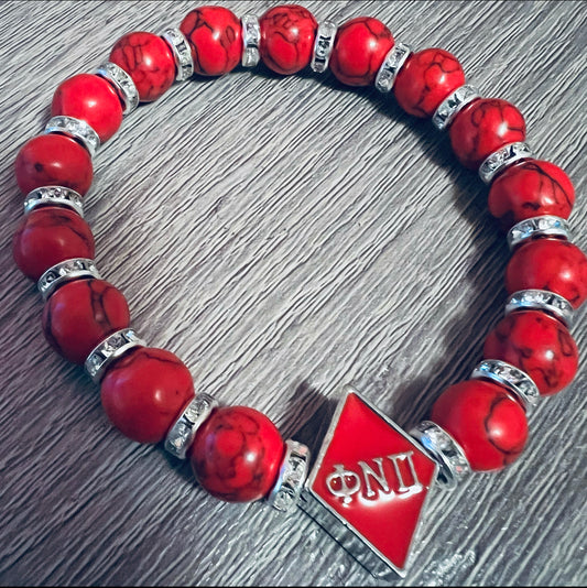 Kappa Alpha Psi Beaded Bracelet Phi Nu Pi