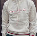Exclusive Kappa Alpha Psi Stitched Embroidery unique Hoodie. This is the perfect long-sleeved hoodie to wear while showing off your Kappa Alpha Psi fraternity lettering. A comfortable 100% cotton  with a twill Greek letters embroidery across the chest give you the perfect fit. This hoodie is also a perfect gift or your favorite Kappa Man.