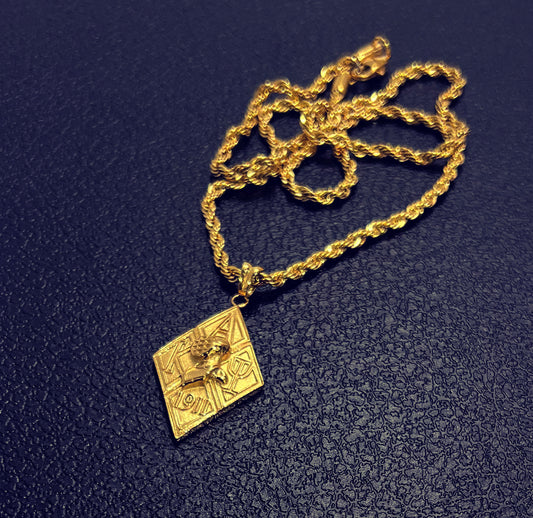 ΚΑΨ 1911 Solid Gold Rope Necklace