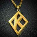 ΚΑΨ Floating K Gold Cuban Necklace - NUPE KAVE