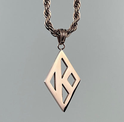Kappa Alpha Psi necklace/Jewelry and charm  A beyond stunning Kappa Alpha Psi necklace and charm made with 18k solid Rose gold Plated. This pendant is made to last for generations and generations, perfect for that special Kappa Alpha Psi member. The ultimate gift to show off your fraternity pride is here!
