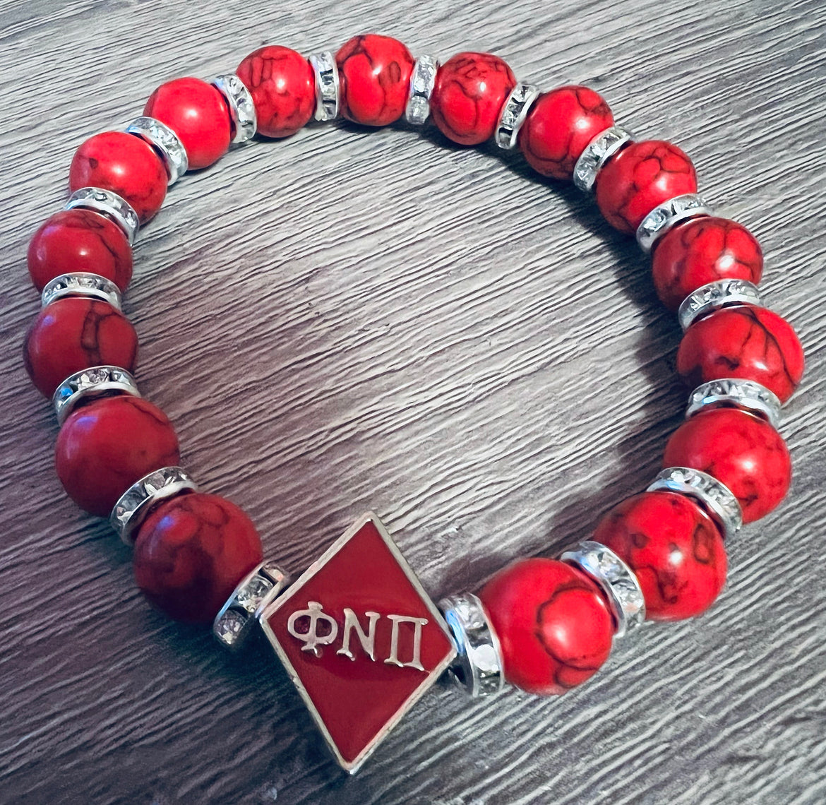 Kappa Alpha Psi Beaded Bracelet Phi Nu Pi