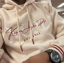 Exclusive Kappa Alpha Psi Stitched Embroidery unique Hoodie. This is the perfect long-sleeved hoodie to wear while showing off your Kappa Alpha Psi fraternity lettering. A comfortable 100% cotton  with a twill Greek letters embroidery across the chest give you the perfect fit. This hoodie is also a perfect gift or your favorite Kappa Man.