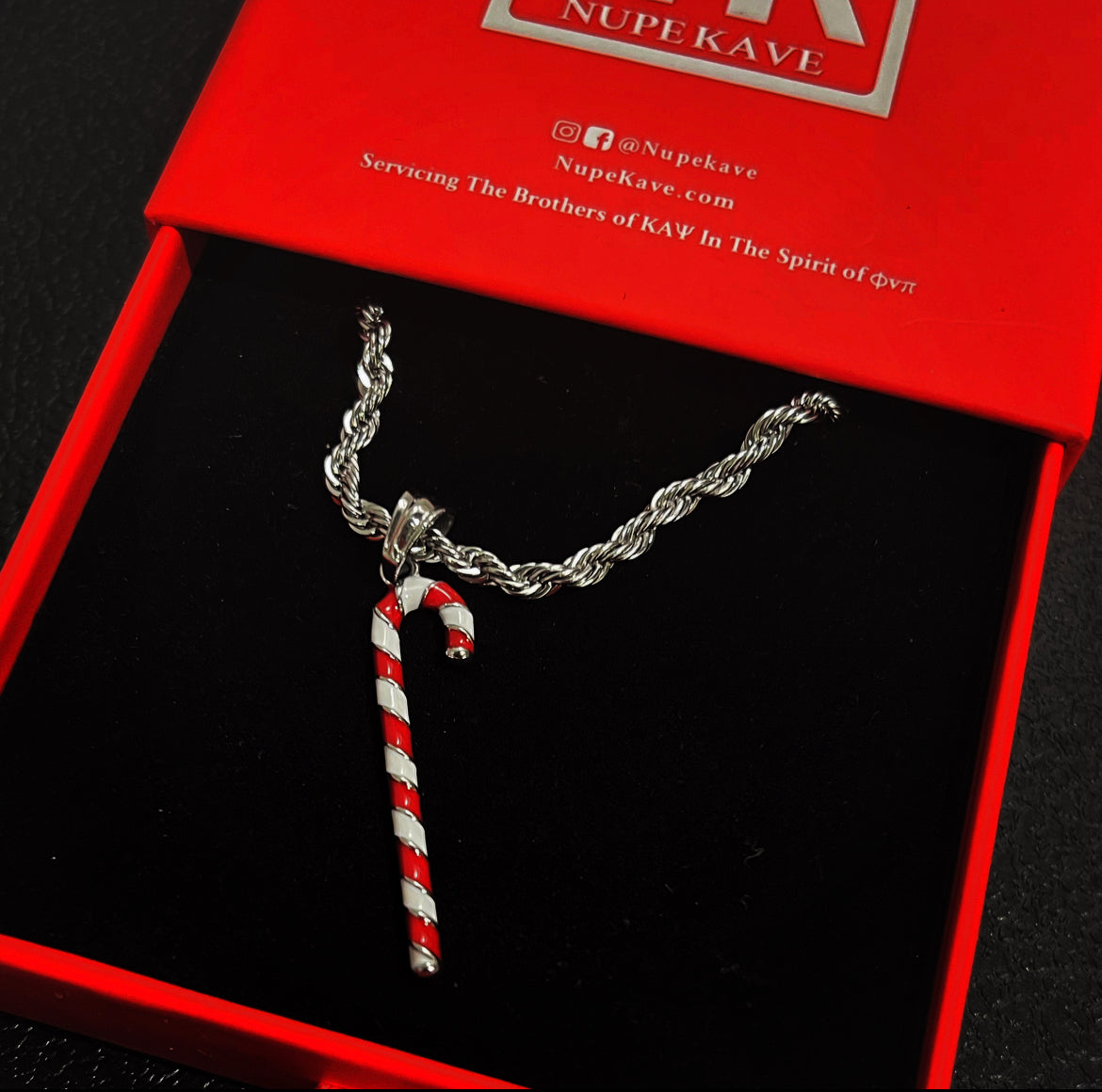 Kappa Alpha Psi Cain Necklace - White Gold