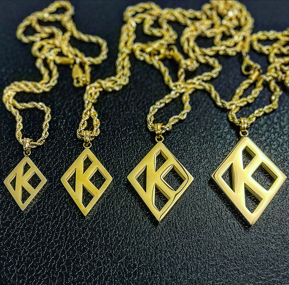 Alpha Kappa Alpha Bling Pendant - Gold – Greek Divine and More
