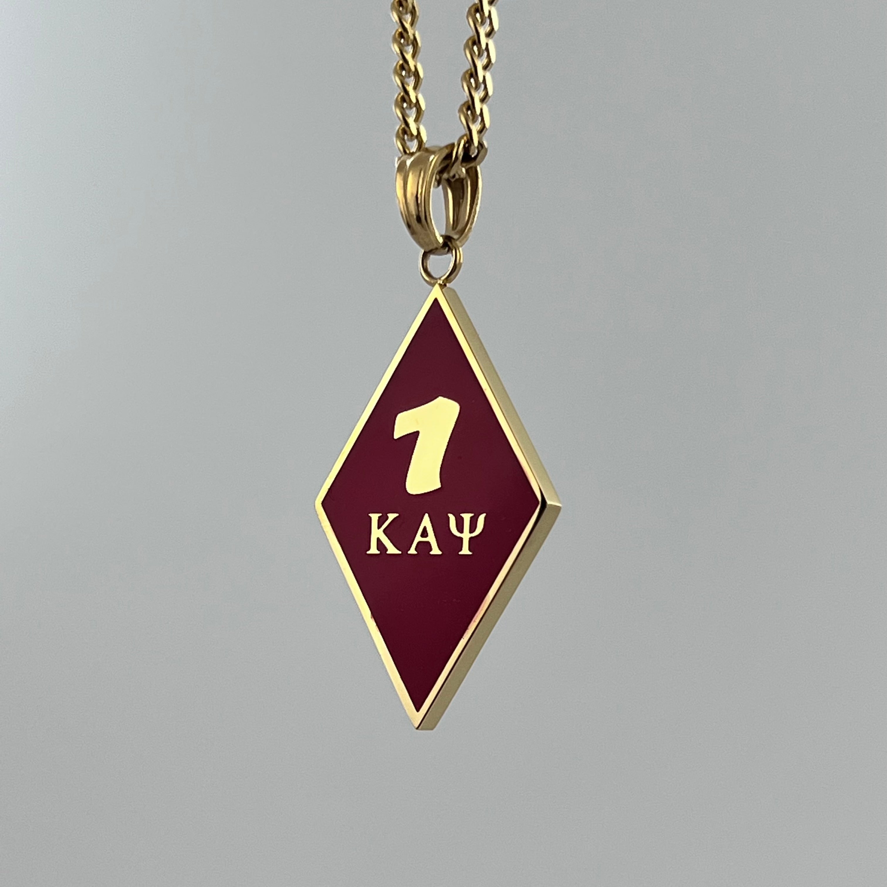 Kappa Alpha Psi Necklace/ Pendants - Silver Red Rubies – Nupekave