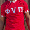 Exclusive Kappa Alpha Psi Double Stitched Appliqué Embroidery Lettered T-shirt . This is the perfect short-sleeved shirt to wear while showing off your Kappa Alpha Psi fraternity lettering. A comfortable 100% cotton tee with a twill Greek letters embroidery across the chest give you the perfect fit. This shirt is also a perfect gift for your favorite Kappa Man.
