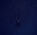 ΚΑΨ Floating K Black Rope Necklace