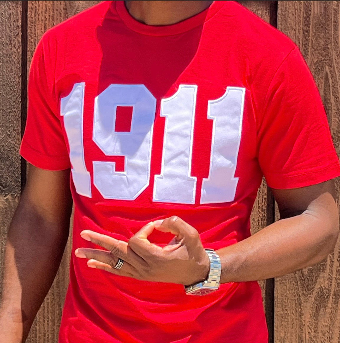 Kappa Alpha Psi 1911 Red - Embroidery / Wht T – Nupekave Shirt is