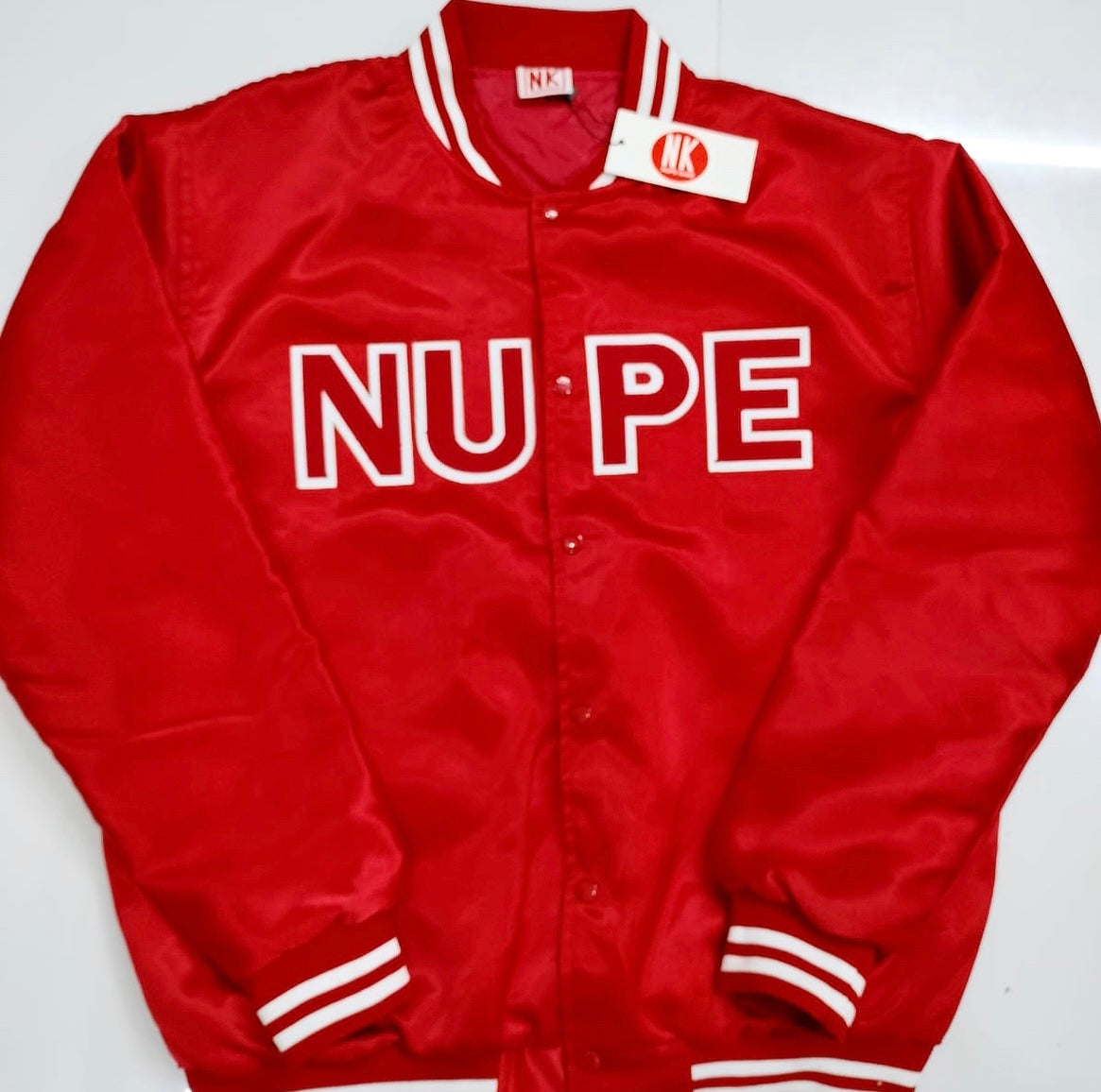 Check out our Kappa Alpha Psi satin jacket selection for the very best in unique design. This Kappa Alpha Psi Baseball Satin Jacket shows NUPE embroidered across the chest to create style and unique comfort in wear. Quality beyond imagination.