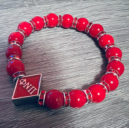 Kappa Alpha Psi Beaded Bracelet Phi Nu Pi