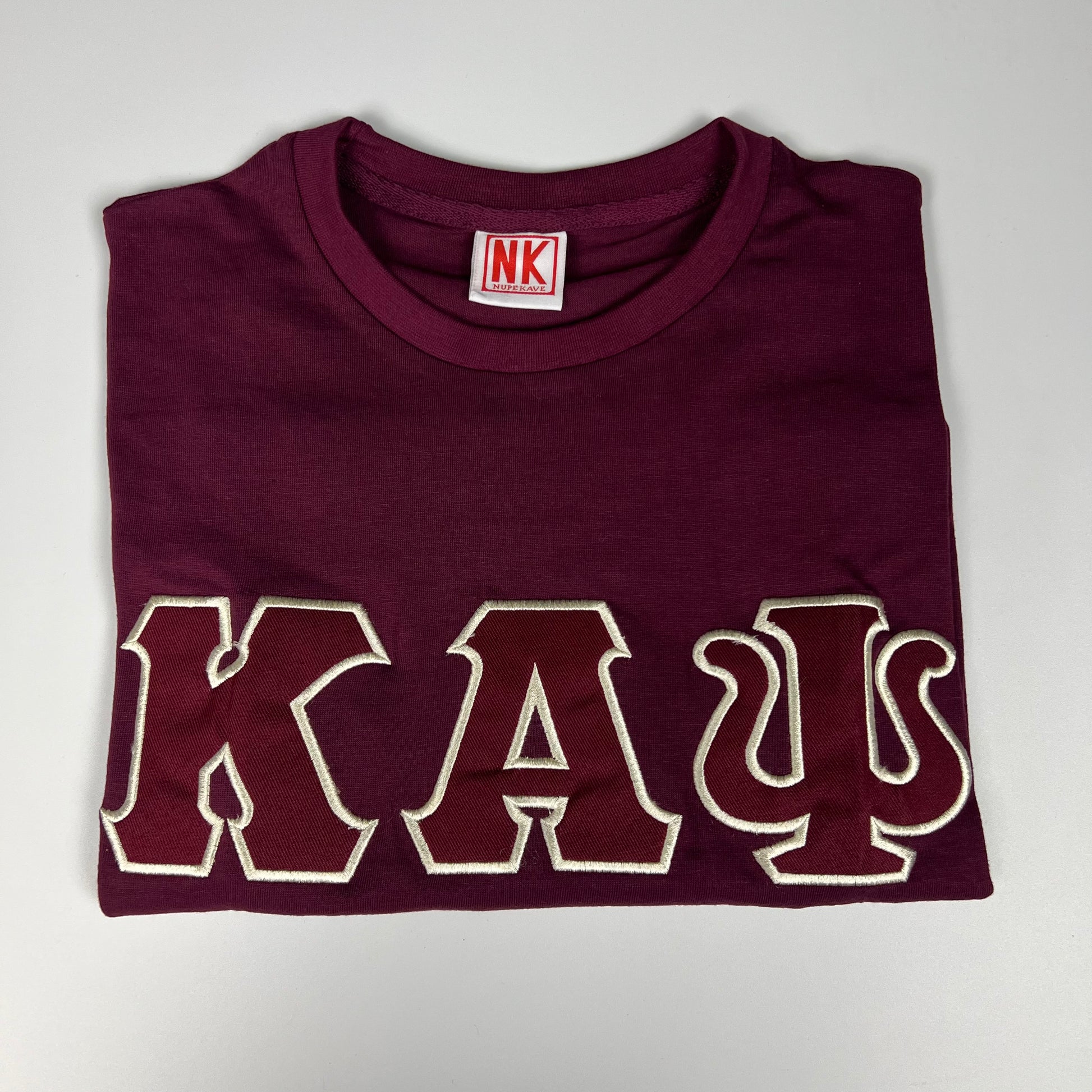 Kappa Alpha Psi Embroidery T-Shirt Dark Crimson – Nupekave