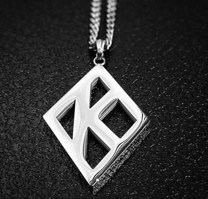 A beyond stunning Kappa Alpha Psi floating K necklace and charm made with solid stainless steel Silver. This pendant is made to last for generations and generations, perfect for that special Kappa Alpha Psi member. The ultimate gift to show off your fraternity pride is here!  • Official Kappa Alpha Psi Licensed Product: passed through examination and requirements by the Fraternity as a whole.
