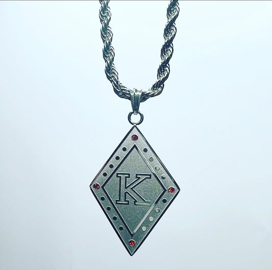 A beyond stunning Kappa Alpha Psi necklace and charm made with 24k stainless steel silver. This pendant is made to last for generations and generations, perfect for that special Kappa Alpha Psi member. The ultimate gift to show off your fraternity pride is here!  • Official Kappa Alpha Psi Licensed Product: passed through examination and requirements by the Fraternity as a whole.