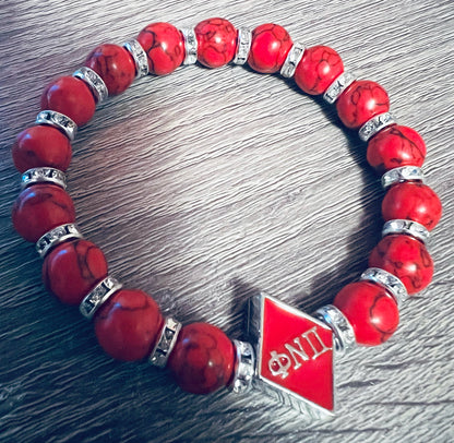 Kappa Alpha Psi Beaded Bracelet Phi Nu Pi