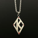 Kappa Alpha Psi necklace/Jewelry and charm  A beyond stunning Kappa Alpha Psi necklace and charm made with Silver Plated. This pendant is made to last for generations and generations, perfect for that special Kappa Alpha Psi member. The ultimate gift to show off your fraternity pride is here!