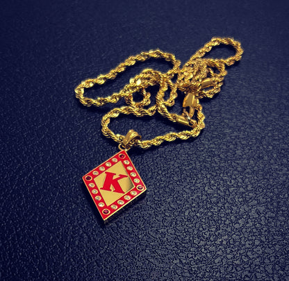 Kappa Alpha Psi necklace/Jewelry and charm (Rubies)  A beyond stunning Kappa Alpha Psi necklace and charm made with 18K solid white gold Plated. This pendant is made to last for generations and generations, perfect for that special Kappa Alpha Psi member. The ultimate gift to show off your fraternity pride is here!  • Official Kappa Alpha Psi Licensed Product: passed through examination and requirements by the Fraternity as a