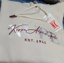 Exclusive Kappa Alpha Psi Stitched Embroidery unique Hoodie. This is the perfect long-sleeved hoodie to wear while showing off your Kappa Alpha Psi fraternity lettering. A comfortable 100% cotton  with a twill Greek letters embroidery across the chest give you the perfect fit. This hoodie is also a perfect gift or your favorite Kappa Man.